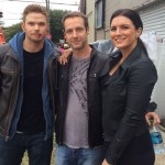 Christopher Rob Bowen with Kellan Lutz (Twilight) and Gina Carano (Deadpool) on set of Extraction starring Bruce Willis.