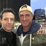 Christopher Rob Bowen and Christopher Meloni hanging out downtown Cincinnati, Marauders.